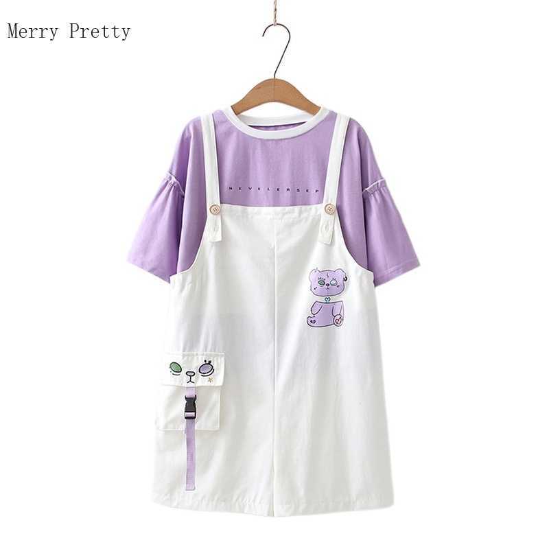 Women Casual Short Sets Cartoon Print Pocket Overalls and O-neck Cotton T Shirts Summer Sweet Style 2 Piece Set Clothes 210526, Tops 1
Women Casual Short Sets Cartoon Print Pocket Overalls and O-neck Cotton T Shirts Summer Sweet Style 2 Piece Set Clothes 210526, Tops 1
