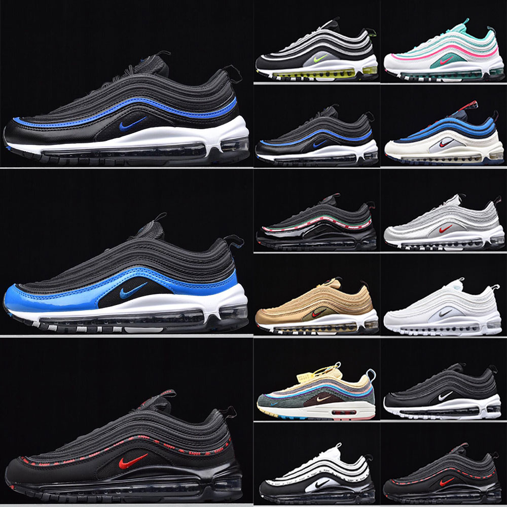 2021 new 97 Fashion men women triple Trainers shoes black white 97s reflective bred game royal Bullet Silver Aurora sports sneakers, Box
2021 new 97 Fashion men women triple Trainers shoes black white 97s reflective bred game royal Bullet Silver Aurora sports sneakers, Box