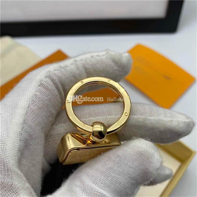 2022 Fashion Key Buckle Keychain Handmade real Leather Man Woman Pendant Accessories keychain charms with box for gift