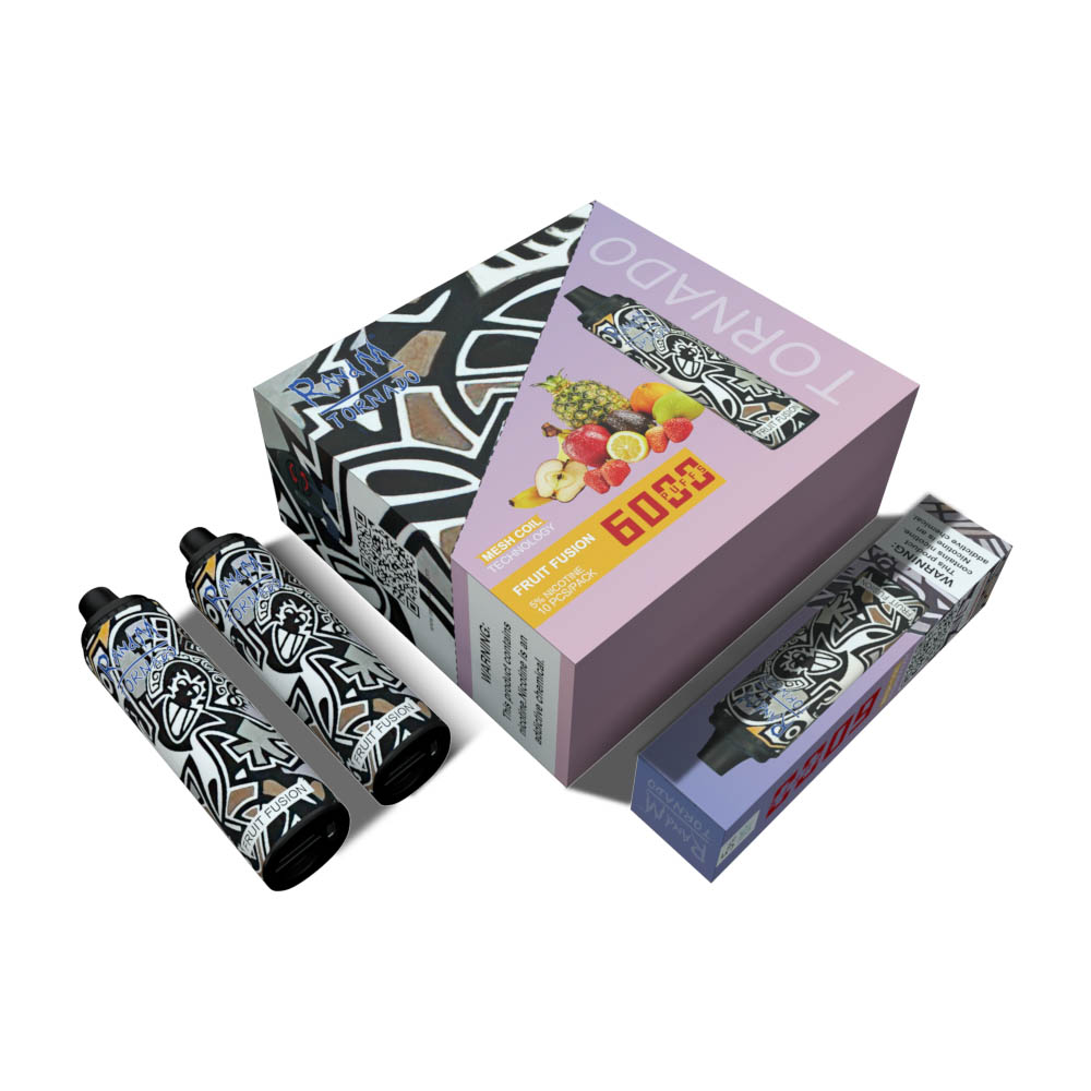 Original Mesh Coil Disposable E cigarette RandM Tornado 6000 Factory sales Directly with Glowing Colorful multi-flavor e-cigarette vapes
Original Mesh Coil Disposable E cigarette RandM Tornado 6000 Factory sales Directly with Glowing Colorful multi-flavor e-cigarette vapes