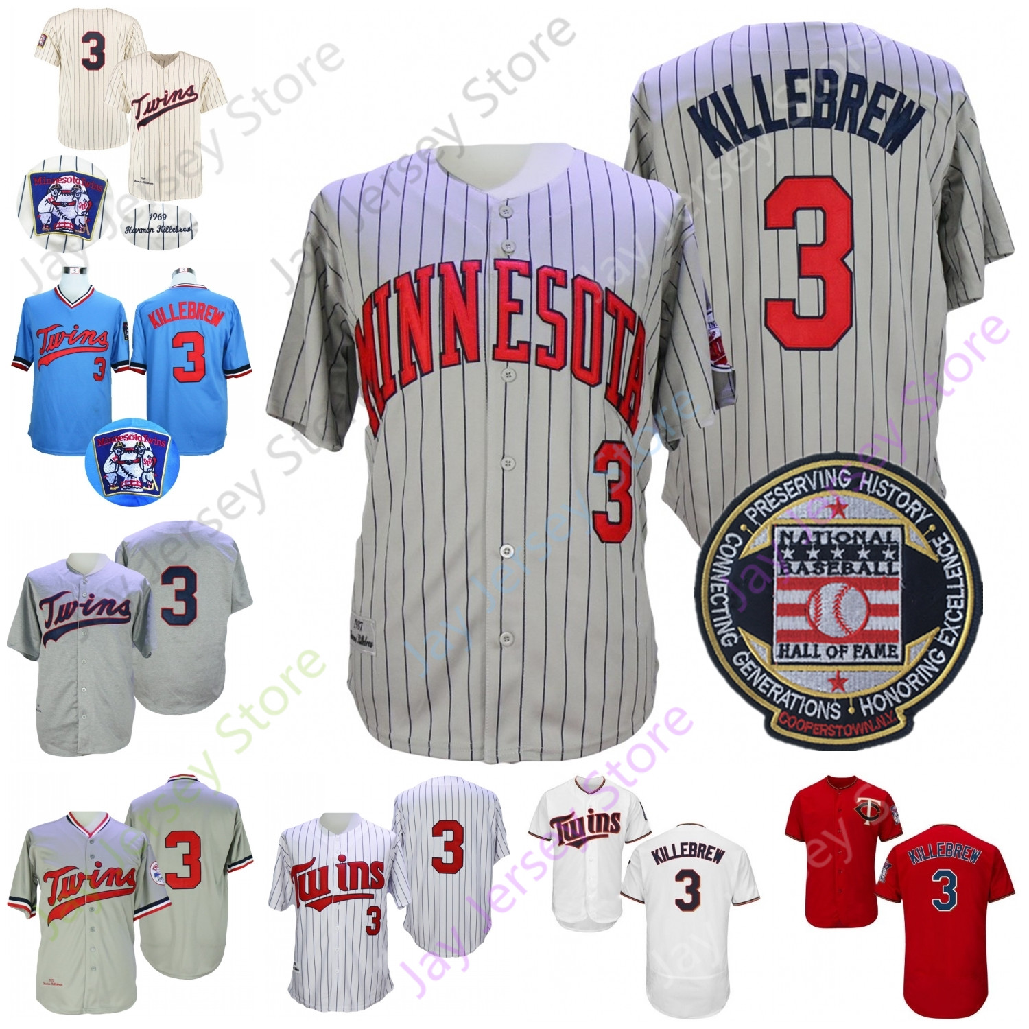 Harmon Killebrew Jersey 1969 Cream Pinstripe 1987 Grey Blue Pullove Hall Of Fame Patch Red White Size S-3XL, Salute to service
Harmon Killebrew Jersey 1969 Cream Pinstripe 1987 Grey Blue Pullove Hall Of Fame Patch Red White Size S-3XL, Salute to service