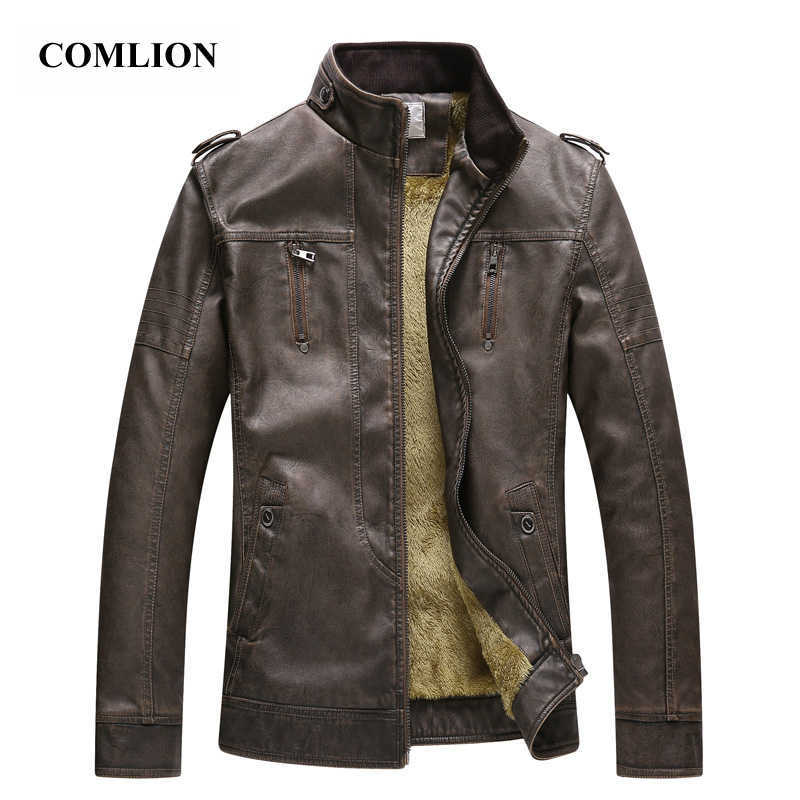 Fashion Design Zipper Coats Washed PU Leather Jacket Mens Autumn Overcoat Faux Soft Leather Coat Warm Oversized Outwear D4 211018, Brown
Fashion Design Zipper Coats Washed PU Leather Jacket Mens Autumn Overcoat Faux Soft Leather Coat Warm Oversized Outwear D4 211018, Brown