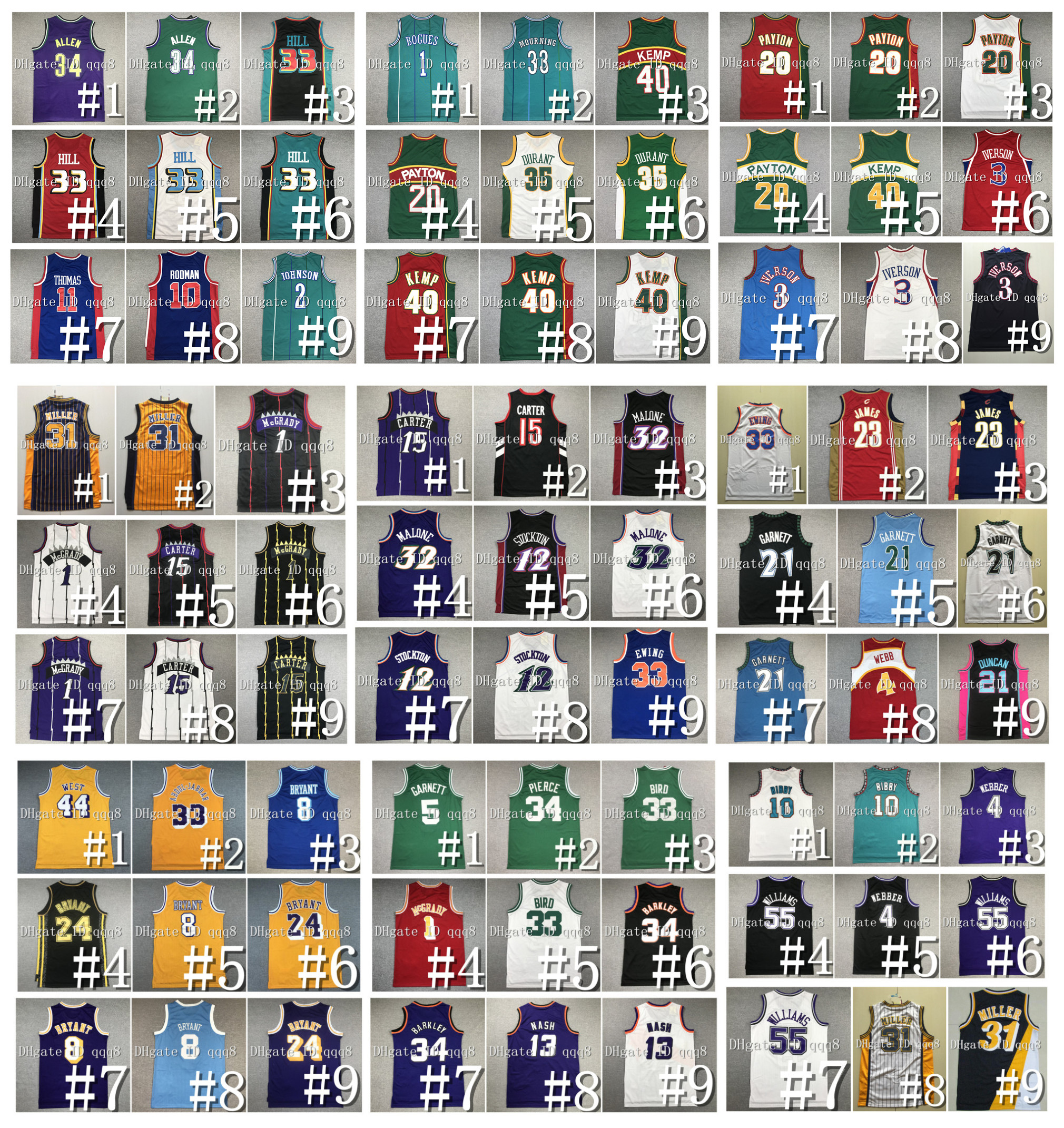 retro Vince 15 Carter Jersey Tracy 1 McGrady Penny 1 Hardaway Grant 33 Hill Dennis Rodman Ray Allen Mike 10 Bibby Dennis 91 Rodman Vintage College Basketball Jersey, As pic
retro Vince 15 Carter Jersey Tracy 1 McGrady Penny 1 Hardaway Grant 33 Hill Dennis Rodman Ray Allen Mike 10 Bibby Dennis 91 Rodman Vintage College Basketball Jersey, As pic