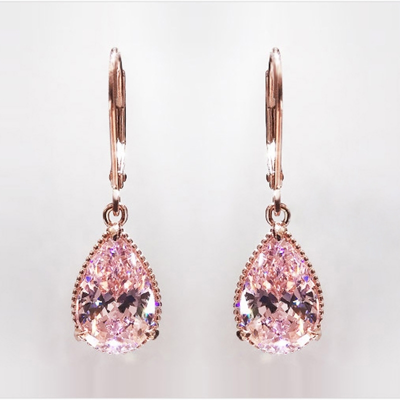 Rose Diamond for Women Fashion Pink Topaz Gemstone Bizuteria 14K Gold Garnet Drop Earring Orecchini Girls, Silver
Rose Diamond for Women Fashion Pink Topaz Gemstone Bizuteria 14K Gold Garnet Drop Earring Orecchini Girls, Silver