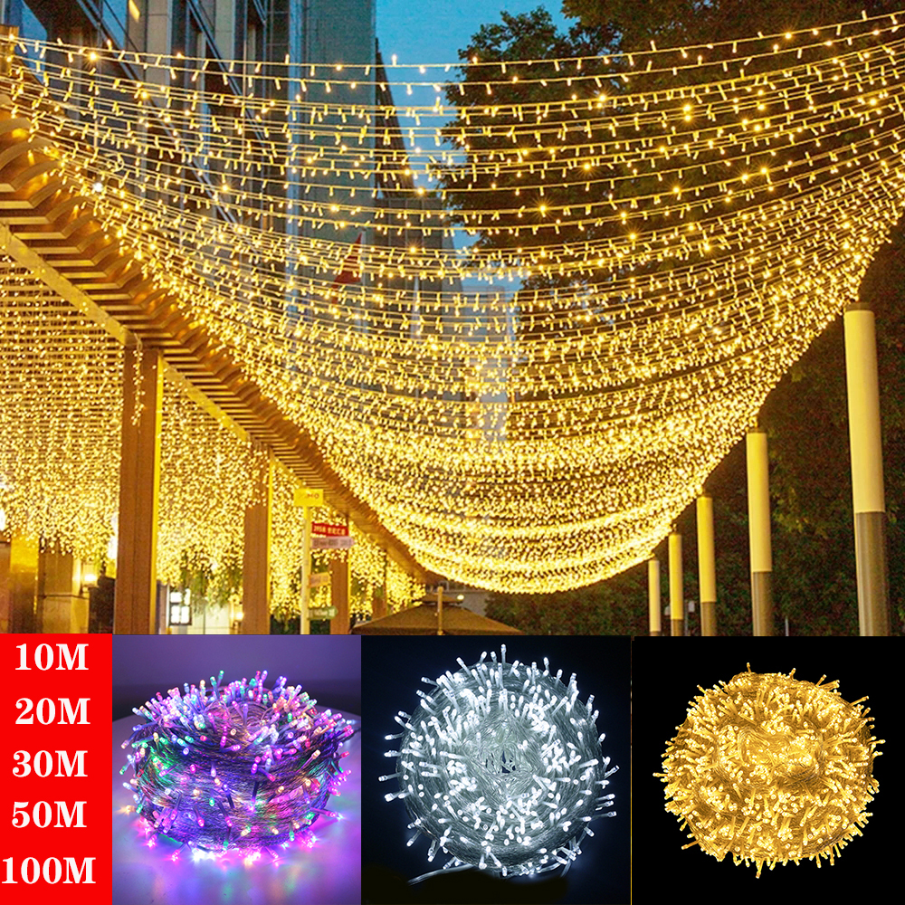 Fairy ights 10M-100M ed String Garand Christmas ight Waterproof For Tree Home Garden Wedding Party Outdoor Indoor Decor
Fairy ights 10M-100M ed String Garand Christmas ight Waterproof For Tree Home Garden Wedding Party Outdoor Indoor Decor