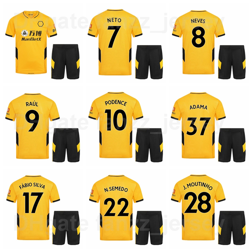 2021 2022 Wolves Soccer 10 Daniel Podence Jersey Set 9 Raul Jimenez 7 Pedro Neto 8 Ruben Neves 27 Romain Saiss 16 Conor Coady 28 Joao Moutin, Black
2021 2022 Wolves Soccer 10 Daniel Podence Jersey Set 9 Raul Jimenez 7 Pedro Neto 8 Ruben Neves 27 Romain Saiss 16 Conor Coady 28 Joao Moutin, Black