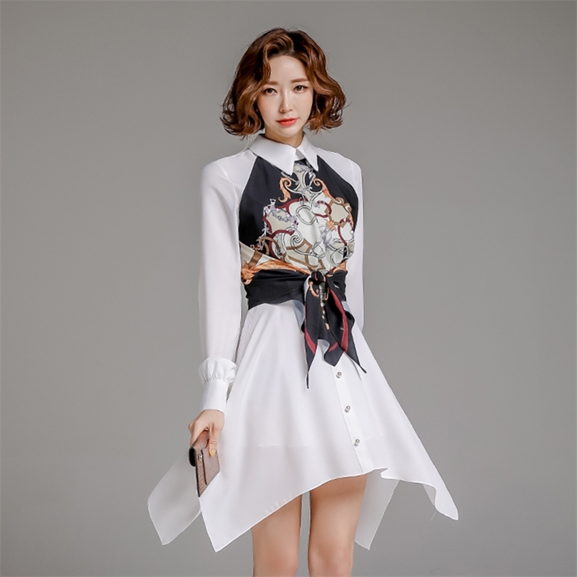Sexy OL office white korean ladies long SLeeve fall irregular A line Dress for women china clothing 210602
Sexy OL office white korean ladies long SLeeve fall irregular A line Dress for women china clothing 210602