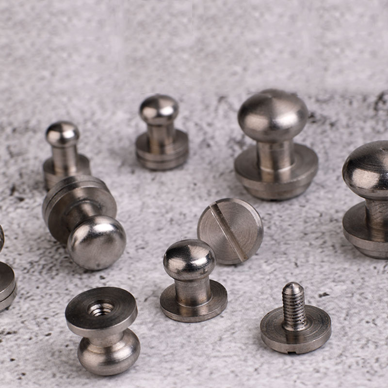 wallet bag Chicago screw belt Rivet Decorative nails Pacifier head monk diy handmade leather handbag key case hardware part