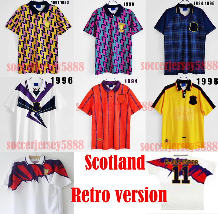 Scotland Retro soccer Jerseys 90 91 93 94 95 96 1998 World Cup Final Away vintage classic football shirt Top quality, Black;yellow
Scotland Retro soccer Jerseys 90 91 93 94 95 96 1998 World Cup Final Away vintage classic football shirt Top quality, Black;yellow