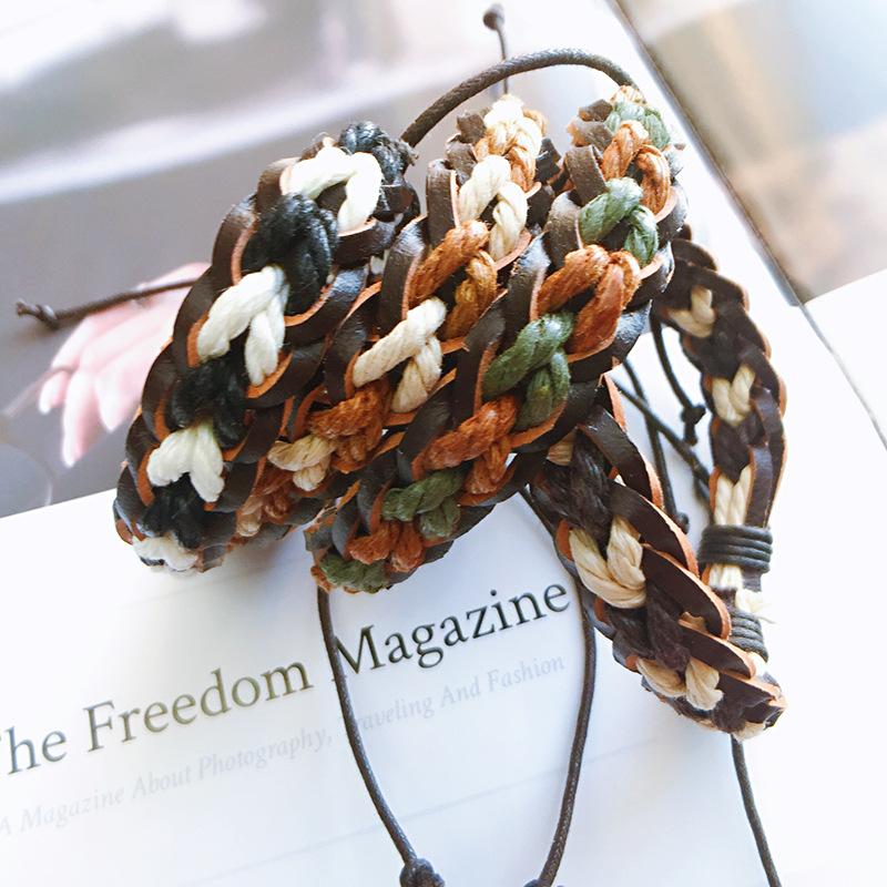 Link, Chain 2021Leather Rope Bracelet Leather Hand Woven DIY Jewelry For Women&Men SBR210083 
Link, Chain 2021Leather Rope Bracelet Leather Hand Woven DIY Jewelry For Women&Men SBR210083