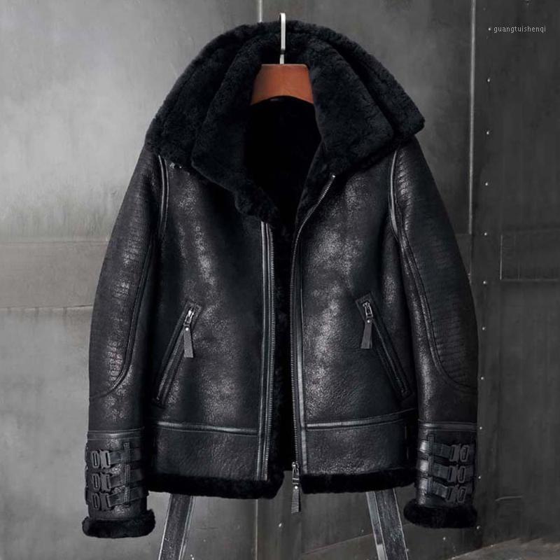 Shearling Coat Mens B3 Bomber Jacket Short Fur Black Leather Motorcycle Natural Sheepskin Men' & Faux
Shearling Coat Mens B3 Bomber Jacket Short Fur Black Leather Motorcycle Natural Sheepskin Men' & Faux