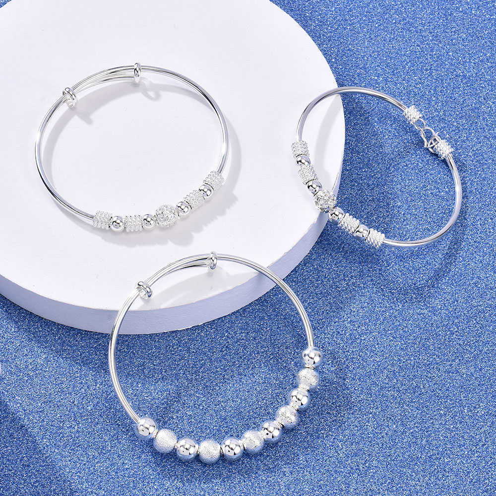 New Classic Temperament Lucky Transfer Beads Exquisite Ball Cuff Small Jewelry Bracelet Female Adjustable Bracelet Jewelry Gift Q0719 
New Classic Temperament Lucky Transfer Beads Exquisite Ball Cuff Small Jewelry Bracelet Female Adjustable Bracelet Jewelry Gift Q0719