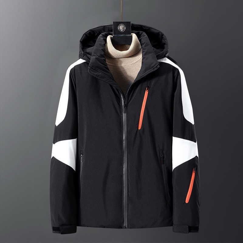 Fall Winter Waterproof Warm Jackets White Duck Down Removable Hooded Man Coat Men Down Jacket Men Winter Warm Jackets Stylish 210818