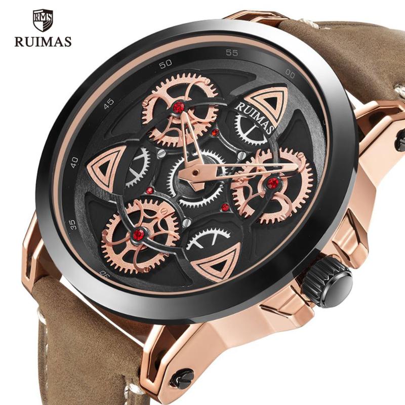 Wristwatches RUIMAS Military Watches Men Luxury Leather Strap Waterproof Wristwatch Man Top Brand Quartz Watch Relogios Masculino Clock 550, Rl550g-silver black
Wristwatches RUIMAS Military Watches Men Luxury Leather Strap Waterproof Wristwatch Man Top Brand Quartz Watch Relogios Masculino Clock 550, Rl550g-silver black