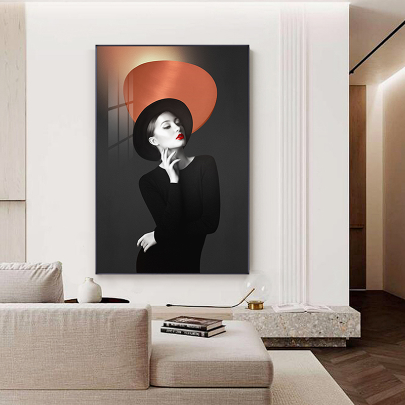 Modern Fashion Urban Woman Abstract Wall Art Canvas Painting Nordic Living Room Decorative Picture Posters and Prints Home Decor