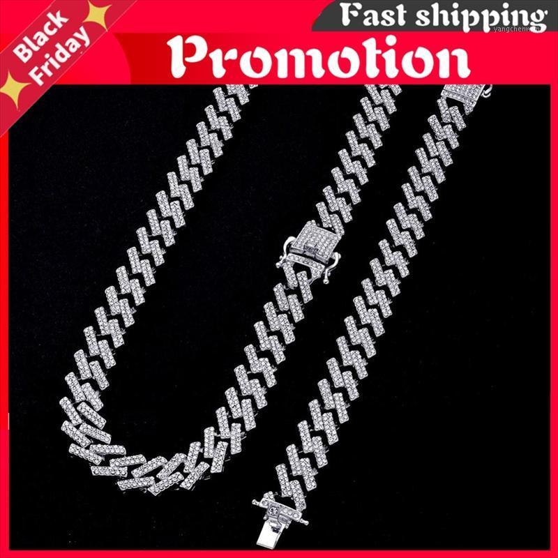 Chains 15mm Miami Prong Cuban Chain Link Silver Color Necklaces 2 Row Full Iced Out Rhinestones Bracelet Set For Mens Hop
Chains 15mm Miami Prong Cuban Chain Link Silver Color Necklaces 2 Row Full Iced Out Rhinestones Bracelet Set For Mens Hop