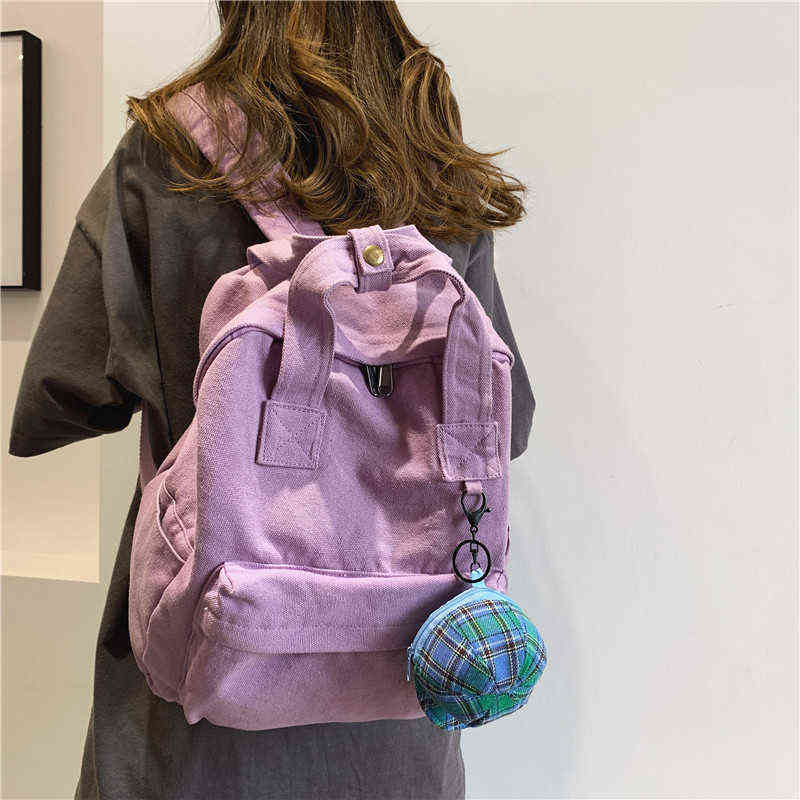 Cute Girls Backpack Women Large Capacity Portfolio To School Bags for Teens Female Korean Harajuku Shoulder Student Book Bag Y1105