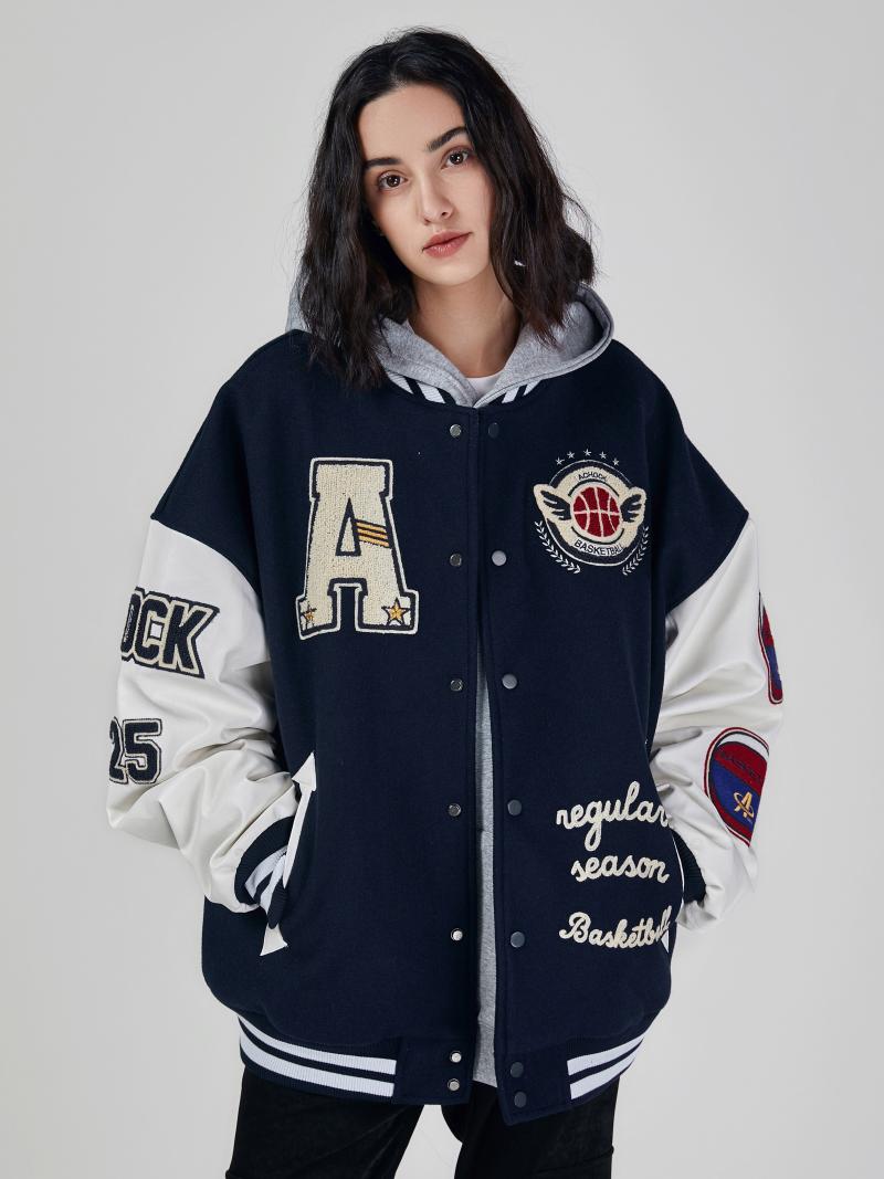 Men's Jackets Original American Letters Flocking Jacket Tide Woo Exclusive Men And Women Cotton Baseball Uniform Youth Trend, Black;brown
Men's Jackets Original American Letters Flocking Jacket Tide Woo Exclusive Men And Women Cotton Baseball Uniform Youth Trend, Black;brown