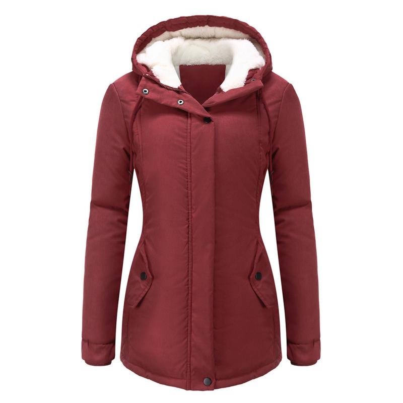 Women' Jackets Warm Coat Jacket Outwear Long-sleeved Zipper Pocket Fur Lined Trench Winter Hooded Thick Overcoat #40, Green 
Women' Jackets Warm Coat Jacket Outwear Long-sleeved Zipper Pocket Fur Lined Trench Winter Hooded Thick Overcoat #40, Green