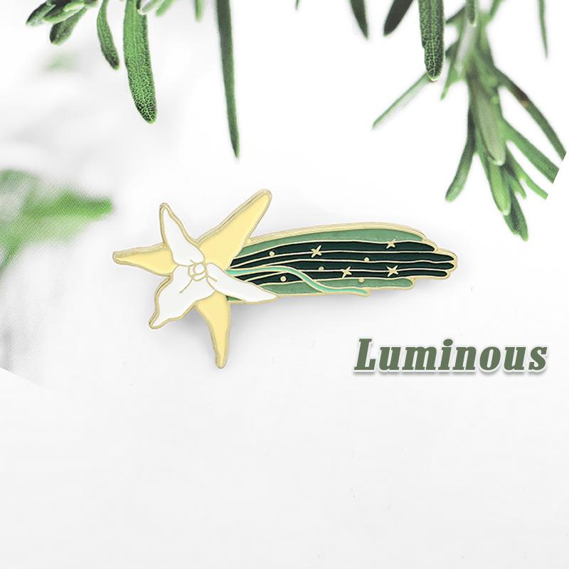 Pins, Brooches Special Design Luminous Brooch Fluorescent Flower Shooting Star Enamel Needle Bag Clothes Lapel Jewelry Gifts For Friends, Gray
Pins, Brooches Special Design Luminous Brooch Fluorescent Flower Shooting Star Enamel Needle Bag Clothes Lapel Jewelry Gifts For Friends, Gray