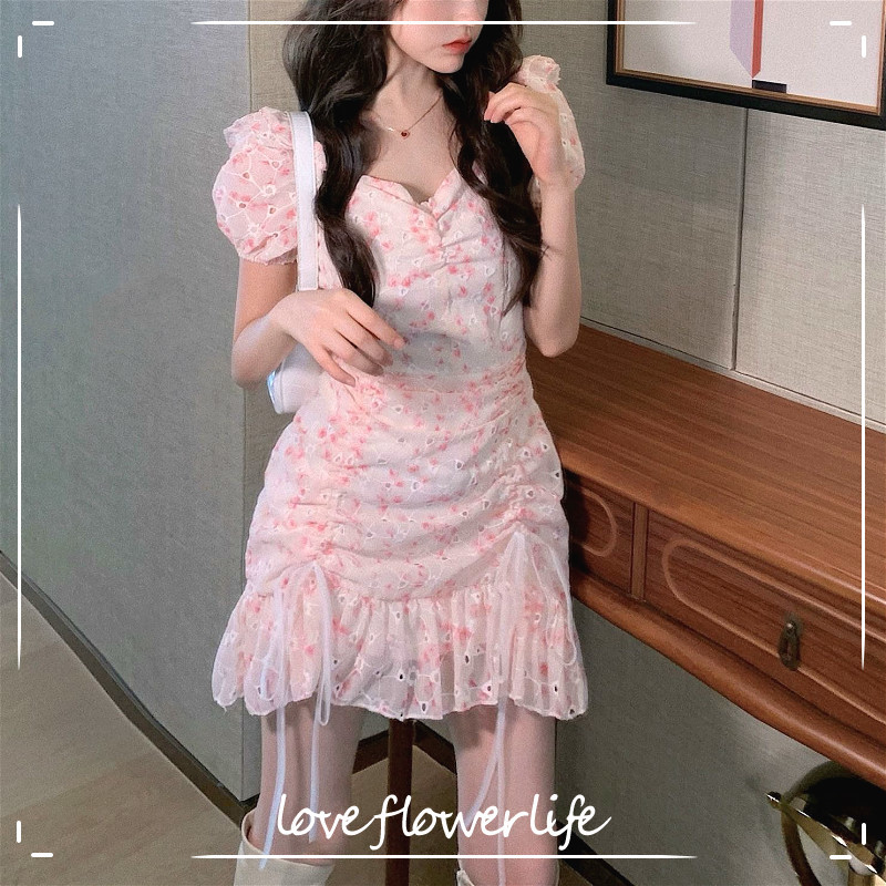 Elegant Floral Dress Women Casual Puff Sleeve Kawaii Sweet Flower Party Mini Dress Female Dress Korean Summer Y2k 210521, As picture
Elegant Floral Dress Women Casual Puff Sleeve Kawaii Sweet Flower Party Mini Dress Female Dress Korean Summer Y2k 210521, As picture