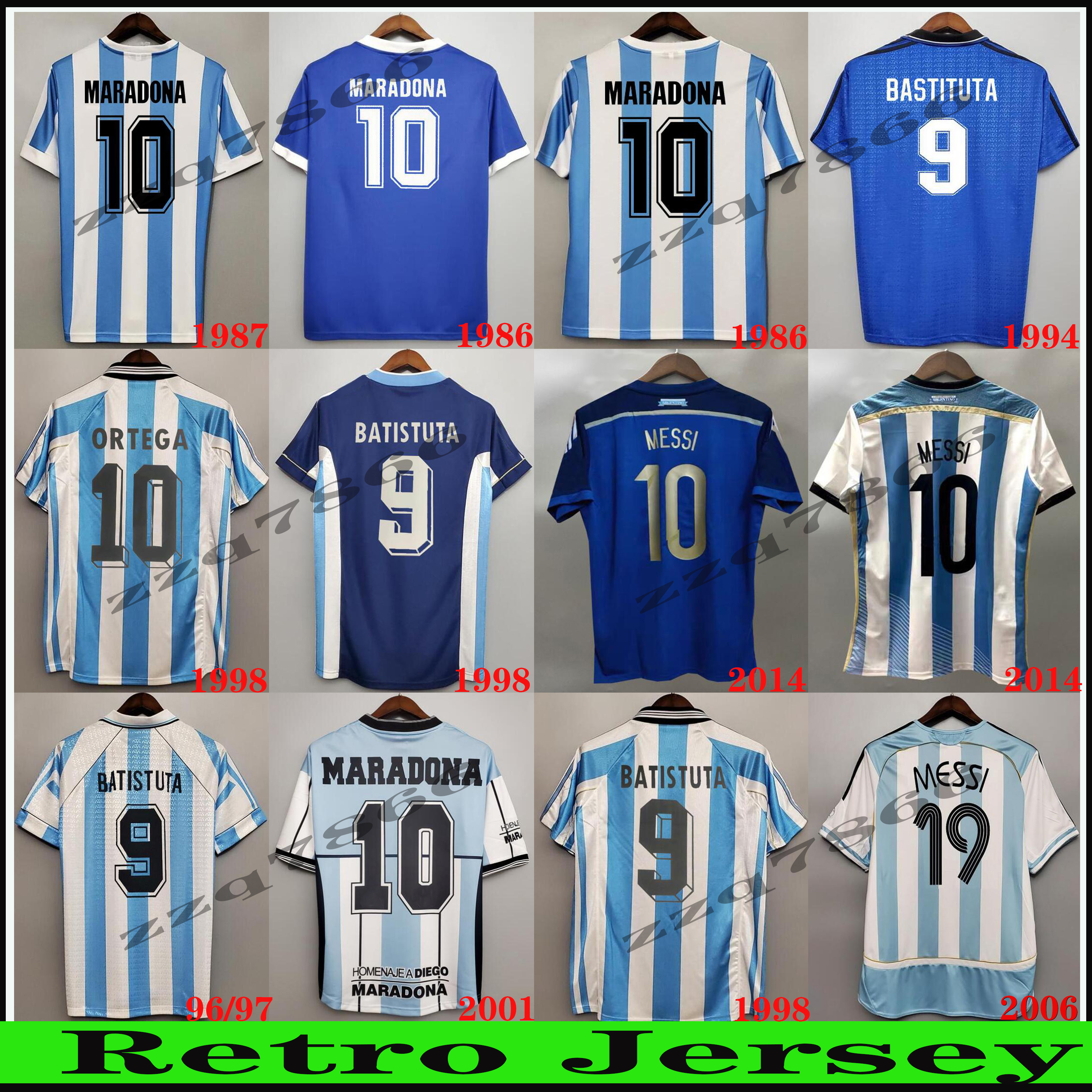 1986 Argentina Retro Maradona Soccer jersey Messi CANIGGIA 78 96 Football Shirt 94 98 06 10 14 Batistuta RIQUELME ORTEGA CRESPO classic uniform, Red
1986 Argentina Retro Maradona Soccer jersey Messi CANIGGIA 78 96 Football Shirt 94 98 06 10 14 Batistuta RIQUELME ORTEGA CRESPO classic uniform, Red