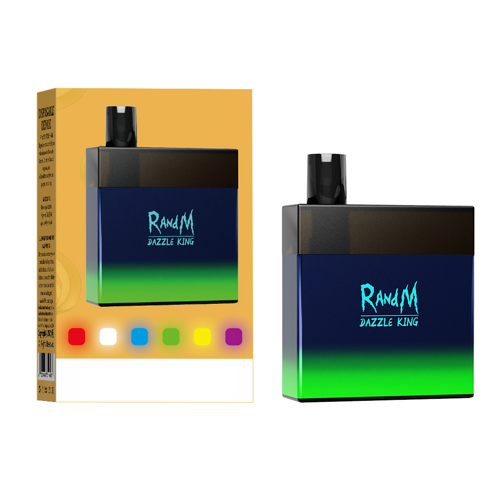 RandM Electronic Cigarettes Atomizer 3000Puffs Vaporizer Puff Bar 1000mAh Rechargeable Disposable Vape Pen 6 Color RGB Light E-cigarette who
RandM Electronic Cigarettes Atomizer 3000Puffs Vaporizer Puff Bar 1000mAh Rechargeable Disposable Vape Pen 6 Color RGB Light E-cigarette who