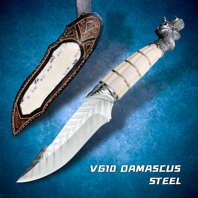 Damascus VG10 Steel Camping Hunting Straight Knife Outdoor Self-defense Tactical Fighting Equipment Survival Travel Fixed Blade Hiking Fishi
Damascus VG10 Steel Camping Hunting Straight Knife Outdoor Self-defense Tactical Fighting Equipment Survival Travel Fixed Blade Hiking Fishi