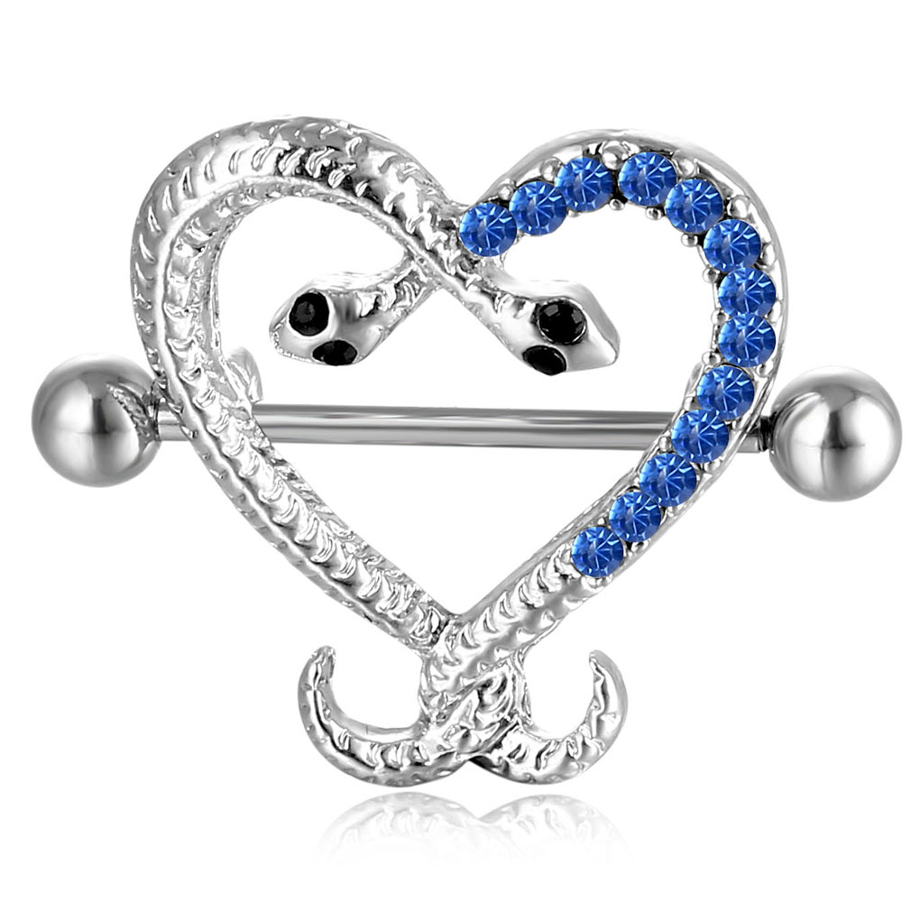 D0621-2 ( 1 color ) Lt.blue Snake style nipple ring Belly Button Body Piercing Jewelry Dangle Accessories Fashion Charm (10pcs/lot) JFB-6160, Silver
D0621-2 ( 1 color ) Lt.blue Snake style nipple ring Belly Button Body Piercing Jewelry Dangle Accessories Fashion Charm (10pcs/lot) JFB-6160, Silver