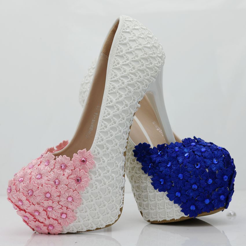 White lace Sequin fishing net women's wedding shoes waterproof platform high heel, White 14cm
White lace Sequin fishing net women's wedding shoes waterproof platform high heel, White 14cm