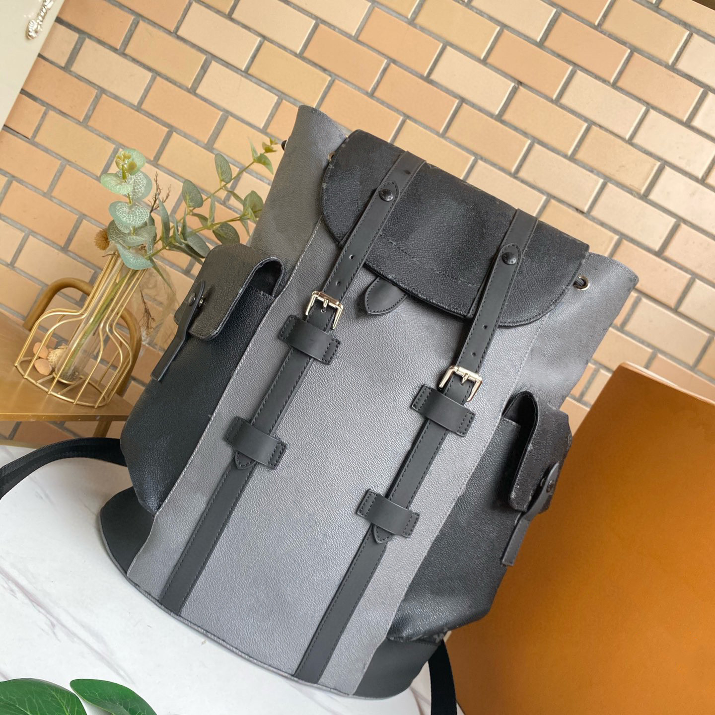 Top-quality large-capacity Christopher Backpack Men's Luxury School Bags Checkered Splicing Leather Travel Bag Sports Backpacks, Customize
Top-quality large-capacity Christopher Backpack Men's Luxury School Bags Checkered Splicing Leather Travel Bag Sports Backpacks, Customize