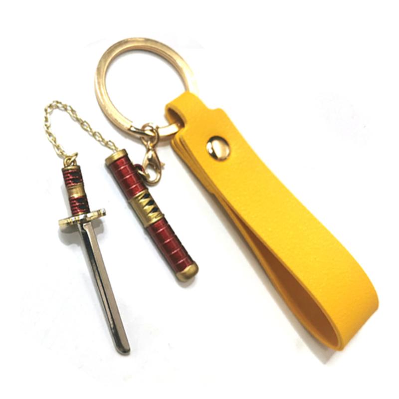 Keychains Bsarai One Piece Roronoa Zoro Sandaionikitsu Shuusui 6cm/2.36in Cosplay Sword Model Key Chain Ring PU Belt
Keychains Bsarai One Piece Roronoa Zoro Sandaionikitsu Shuusui 6cm/2.36in Cosplay Sword Model Key Chain Ring PU Belt
