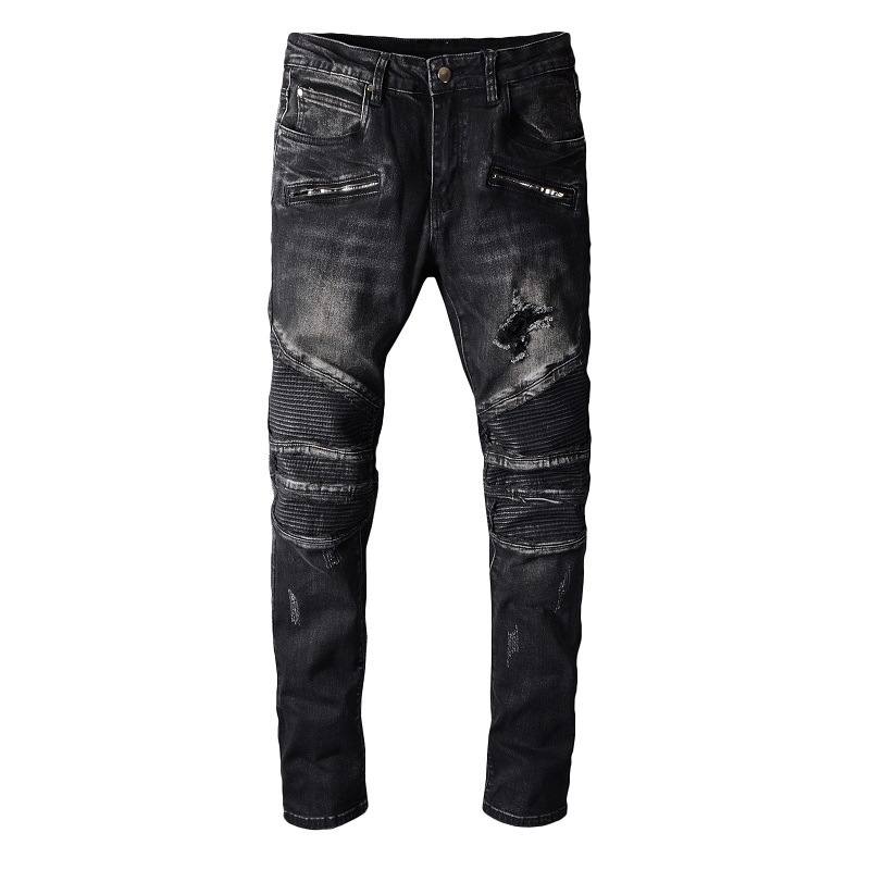 Amir i 1089 high street trendy men's white three-dimensional cut dark zipper locomotive personalized wrinkle elastic slim fit smal, Blue
Amir i 1089 high street trendy men's white three-dimensional cut dark zipper locomotive personalized wrinkle elastic slim fit smal, Blue