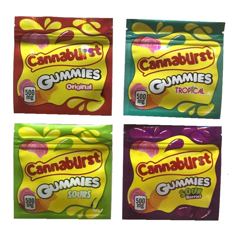 4 types 500mg Cannaburst gummmies packaging bags empty edible package bag smell proof resealable zipper pouch packages candy mylar baggies
4 types 500mg Cannaburst gummmies packaging bags empty edible package bag smell proof resealable zipper pouch packages candy mylar baggies