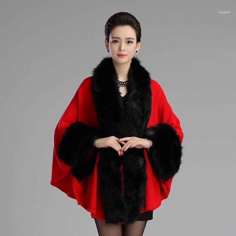 High Quality Imitation Fur Collar Shawl Cloak Fashion Women Clothing 2021 Winter Medium Style Knitting Loose Coat1, Beige
High Quality Imitation Fur Collar Shawl Cloak Fashion Women Clothing 2021 Winter Medium Style Knitting Loose Coat1, Beige
