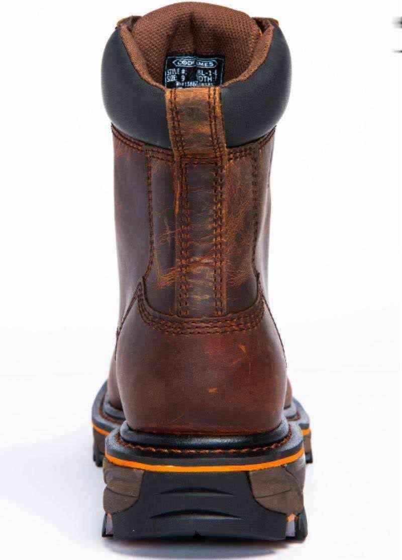 Men's Handmade PU Brown Round Head Lace-up High-top Low-heel Non-slip Comfortable and Fashionable Casual Short Boots XM224 211229