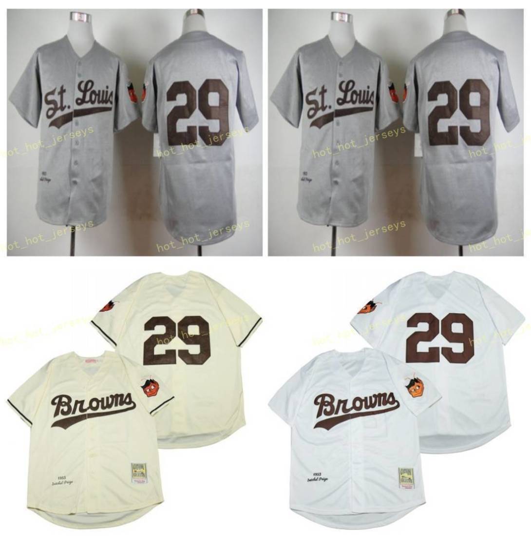 Retired 29 Satchel Paige Baseball Jersey 1953 White Grey Beige Vintage Retro Cooperstown Mesh Stitched Pullover, Men
Retired 29 Satchel Paige Baseball Jersey 1953 White Grey Beige Vintage Retro Cooperstown Mesh Stitched Pullover, Men