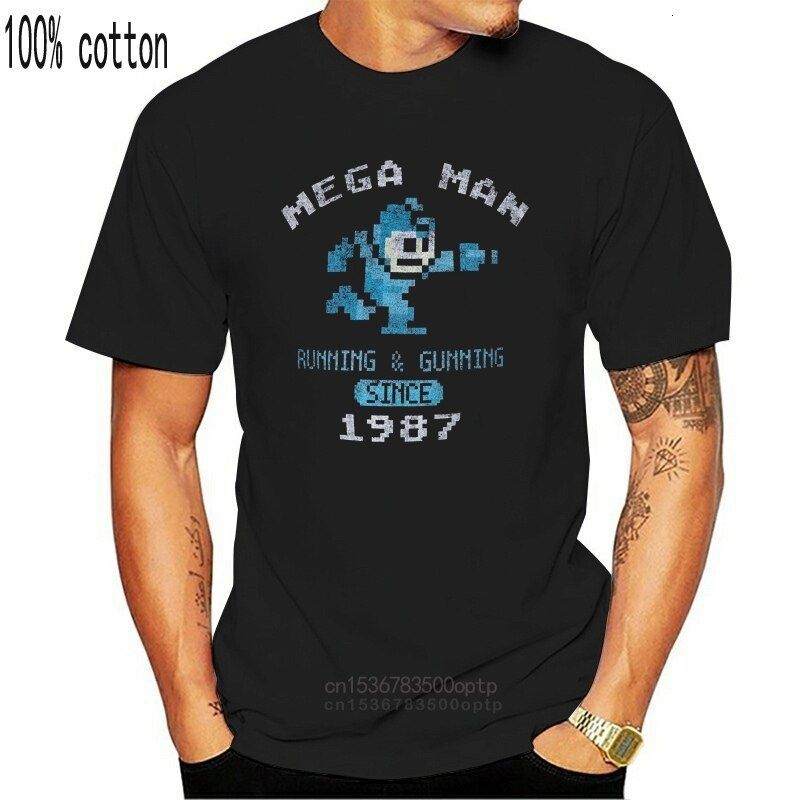 Mega Man Runer and Guner Since 1987 Vintage T-shirt Fashion t Shirt Clothing Printed Cotton Men o Neck Top, Black
Mega Man Runer and Guner Since 1987 Vintage T-shirt Fashion t Shirt Clothing Printed Cotton Men o Neck Top, Black
