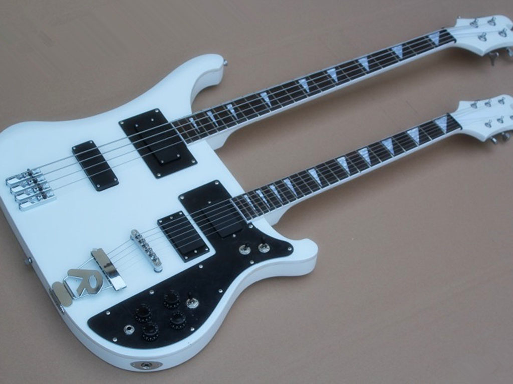 400 double neck six string electric guitar four string electric bass in one white
400 double neck six string electric guitar four string electric bass in one white