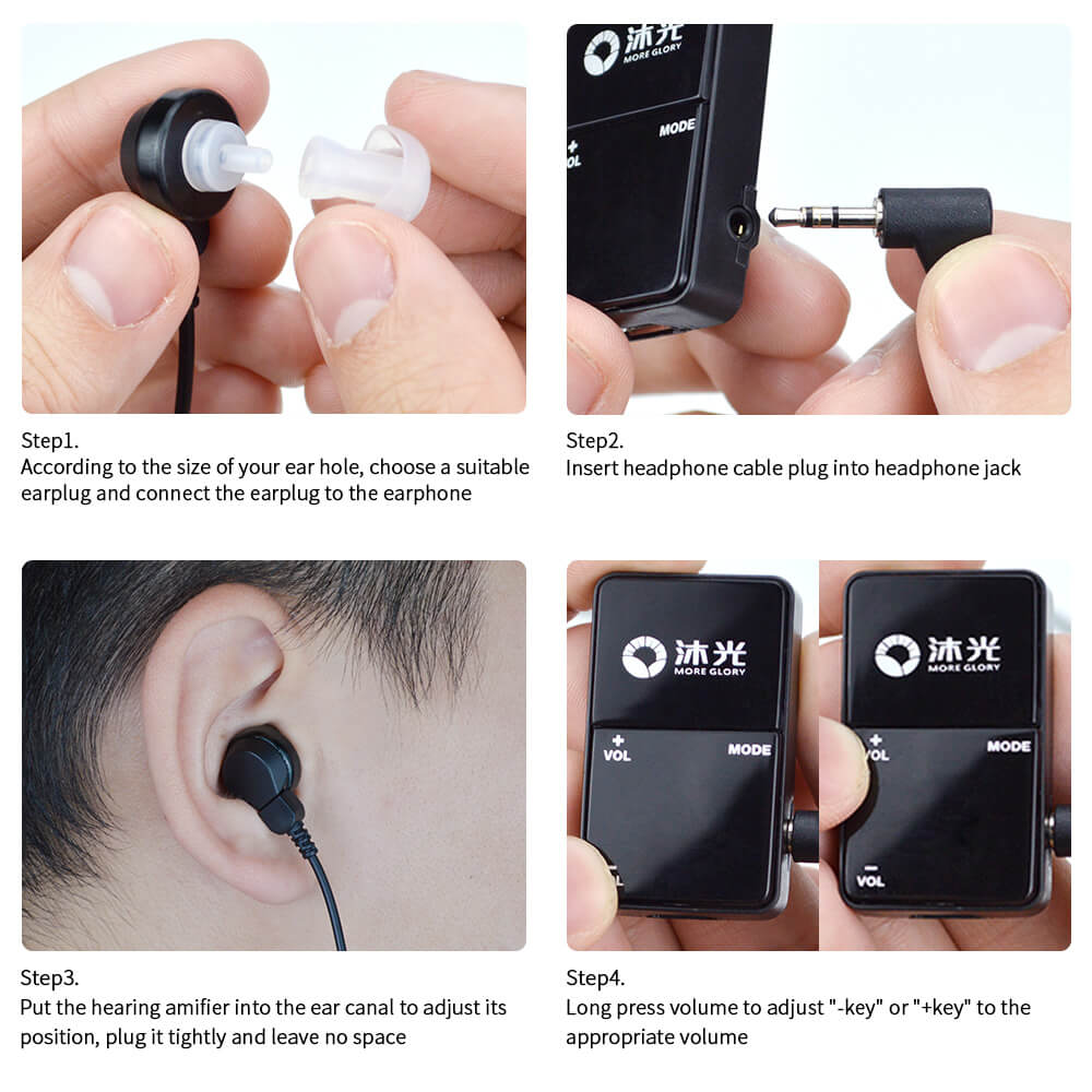 More Glory Rechargeable Hearing Aid Micro Digital Amplifier Suitable For The Elderly With Severe Hearing Loss VHP-801Scouts
More Glory Rechargeable Hearing Aid Micro Digital Amplifier Suitable For The Elderly With Severe Hearing Loss VHP-801Scouts