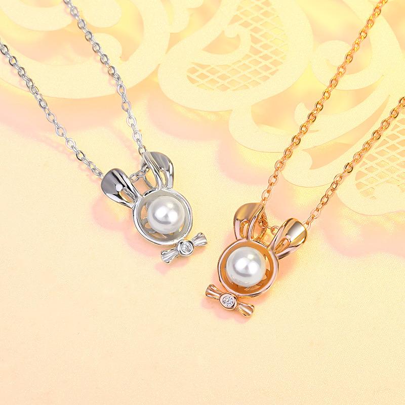 Chains S925 Sterling Silver Pearl Necklace Female Japan And South Korea Creative Inlaid Pendant Clavicle Chain Jewelry
Chains S925 Sterling Silver Pearl Necklace Female Japan And South Korea Creative Inlaid Pendant Clavicle Chain Jewelry