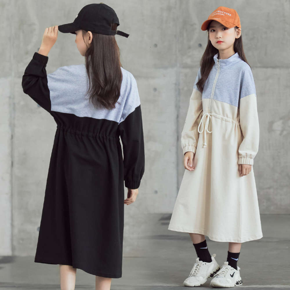 Girls' Dresses Physical shootingmedium autumn winter and large children's color contrast small stand collar waist drs long skirt p, Red;yellow
Girls' Dresses Physical shootingmedium autumn winter and large children's color contrast small stand collar waist drs long skirt p, Red;yellow