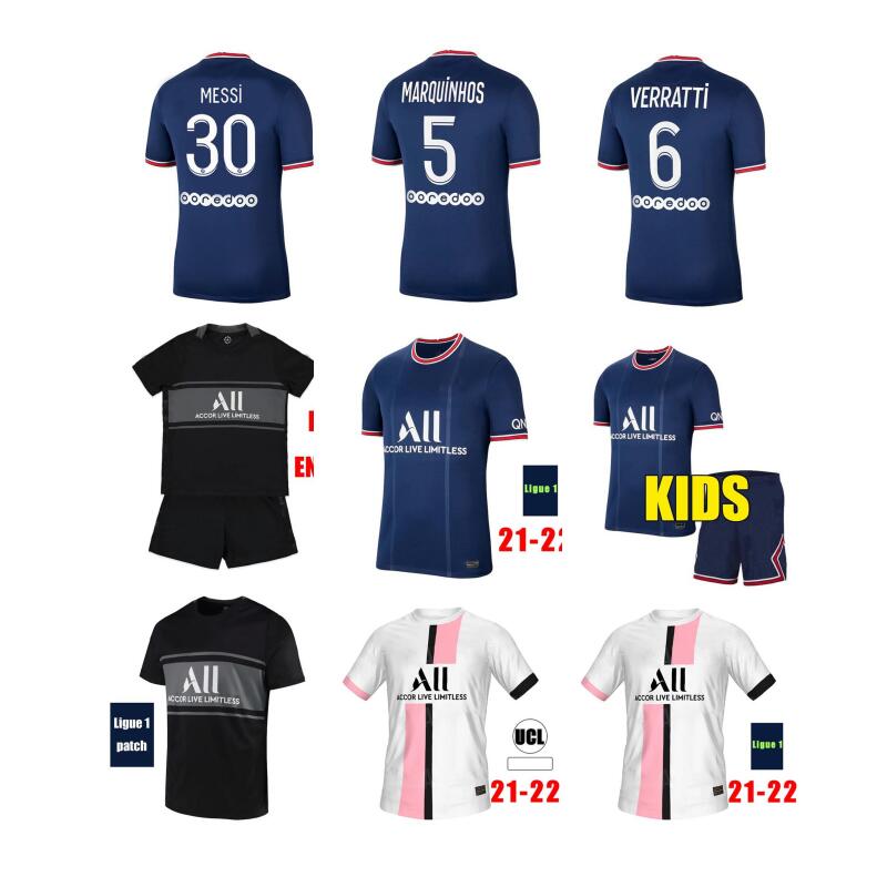 Maillots 2021 2022 MBAPPE soccer Jerseys SERGIO RAMOS jersey VERRATTI HAKIMI kids MARQUINHOS football Kits uniform MESSI third black maillot de foot equipments, Home no patch
Maillots 2021 2022 MBAPPE soccer Jerseys SERGIO RAMOS jersey VERRATTI HAKIMI kids MARQUINHOS football Kits uniform MESSI third black maillot de foot equipments, Home no patch