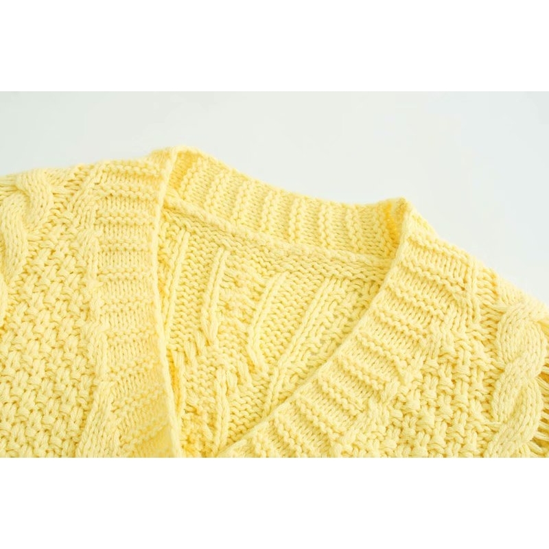vintage embroidery women knit cardigan summer yellow fashion ladies shirts casual button short knitwears girls chic 210430