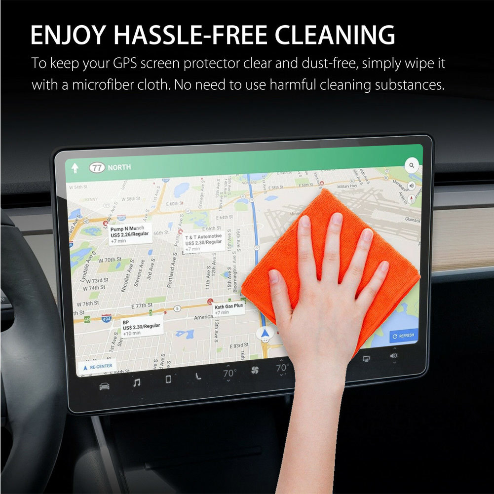 15/17 inch Car Clear Tempered Glass Screen Protector for Tesla Model 3 Navigation Protection Auto accessories ModelY ModelX with Carton Retail Package