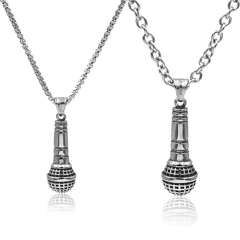 Long Necklace Microphone Charms Chain Pendant Men/Women Stainless Steel Friend Jewelry Findings Hip Hop Rock Gifts Choker Chains
Long Necklace Microphone Charms Chain Pendant Men/Women Stainless Steel Friend Jewelry Findings Hip Hop Rock Gifts Choker Chains