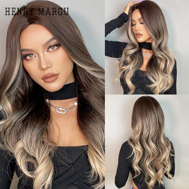 Synthetic Wigs HENRY MARGU Long Wavy Brown Highlight Blonde Natuarl Hairs For Women Cosplay Party Daily Heat Resistant Hair, Wig lc5044-1
Synthetic Wigs HENRY MARGU Long Wavy Brown Highlight Blonde Natuarl Hairs For Women Cosplay Party Daily Heat Resistant Hair, Wig lc5044-1