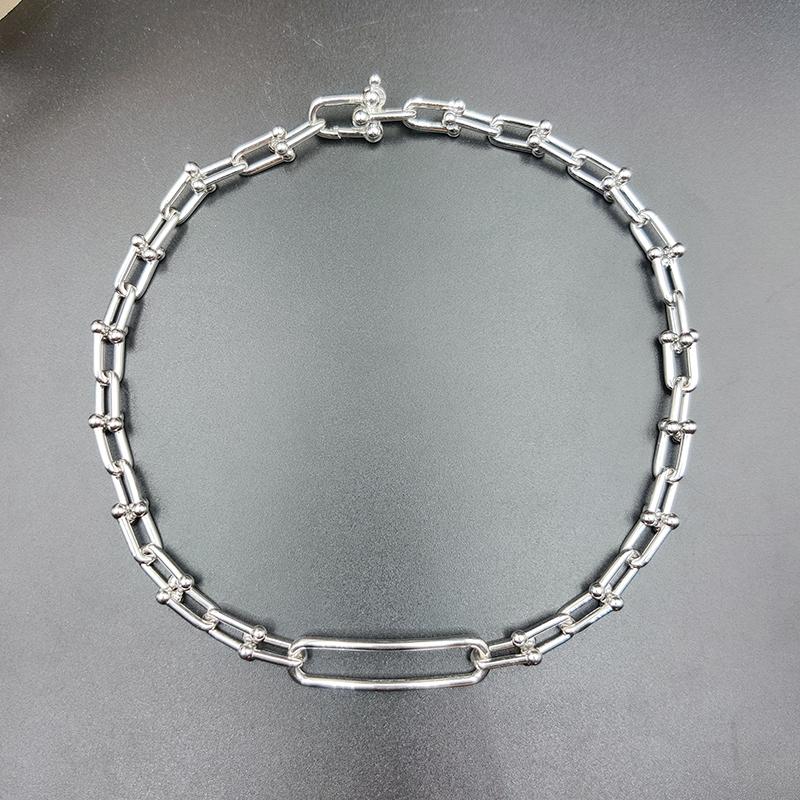 Chains Quality 925 Sterling Silver Women's Necklace U Chain Men And Women Personality Birthday Jewelry Gift
Chains Quality 925 Sterling Silver Women's Necklace U Chain Men And Women Personality Birthday Jewelry Gift