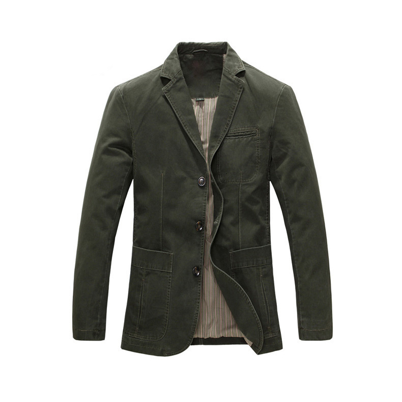 Men's Suits & Blazers Casual male blazer spring loose fall suit military outdoor black khaki army single breasted three buttons 100% cotton
Men's Suits & Blazers Casual male blazer spring loose fall suit military outdoor black khaki army single breasted three buttons 100% cotton