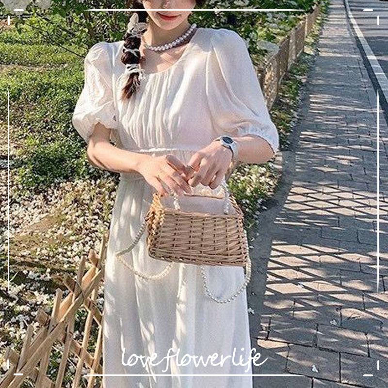 Dress Korean Summer Elegant Midi Dress Women Casual Short Sleeve Beach Solid Dress Female Evening Party Basic 210521, White
Dress Korean Summer Elegant Midi Dress Women Casual Short Sleeve Beach Solid Dress Female Evening Party Basic 210521, White